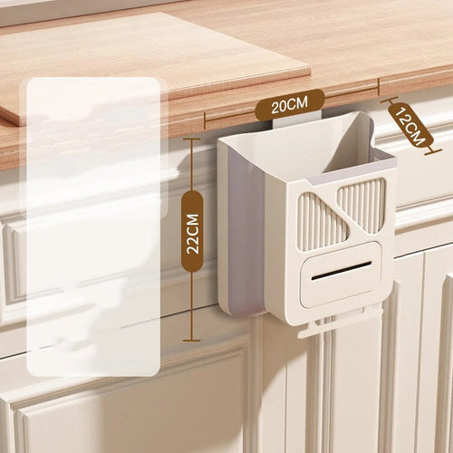 Folding Hanging Kitchen Waste Trash Can