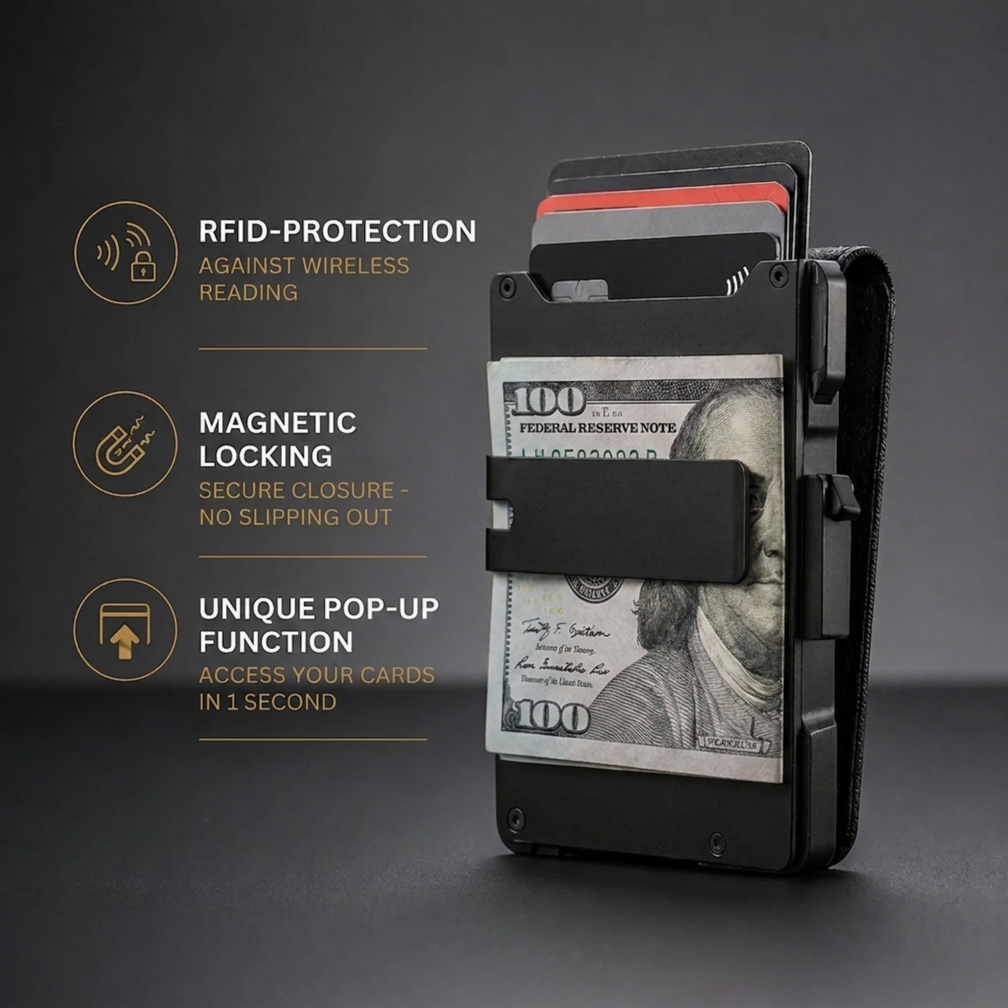 VAULTIX™ The Wallet You'll Never Want to Replace.